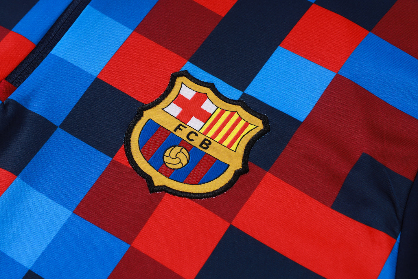 Barcelona 1/4 Zip Tracksuit Set - Pre Match