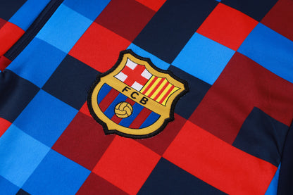 Barcelona 1/4 Zip Tracksuit Set - Pre Match