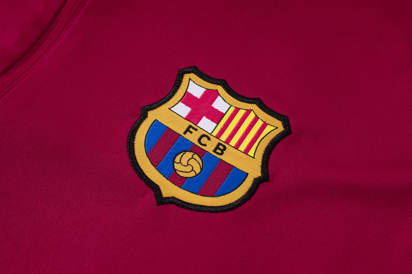 Barcelona 1/4 Zip Tracksuit Set - Maroon/Navy