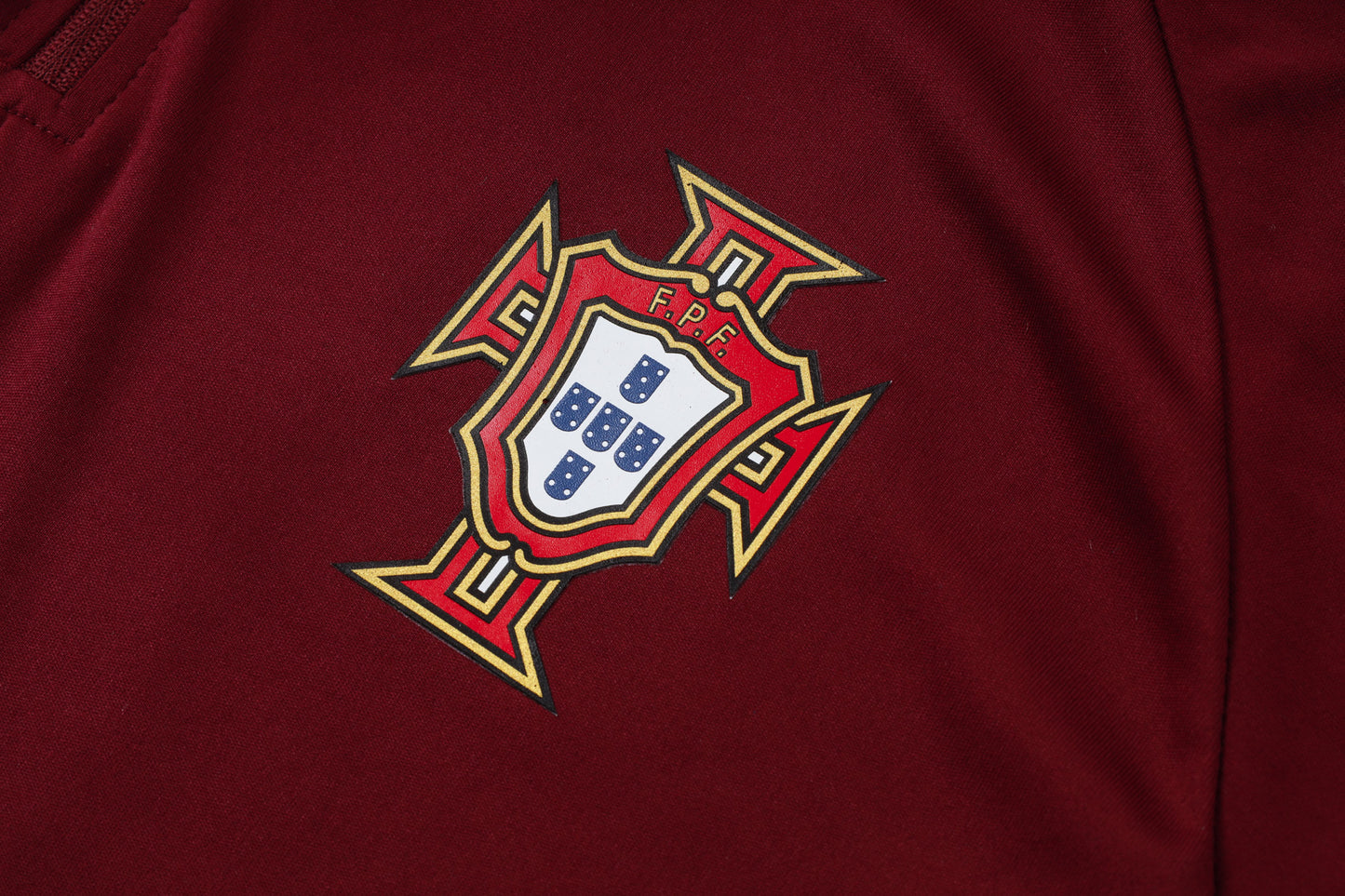 Portugal 1/4 Zip Tracksuit Set - Maroon/Teal
