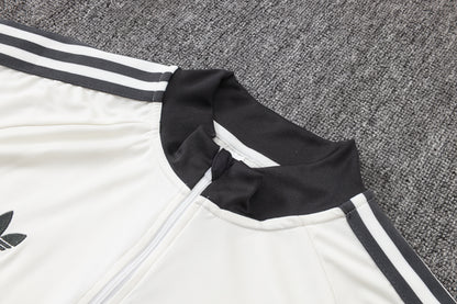 Germany 1/4 Zip Tracksuit Set - Classic White