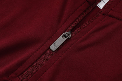 Portugal 1/4 Zip Tracksuit Set - Maroon/Teal