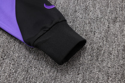 Barcelona x Kobe Full Zip Tracksuit Set Black/Purple