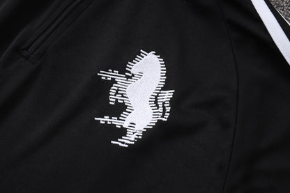 Juventus 1/4 Zip Tracksuit Set - Classic Black