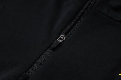 Brazil 1/4 Zip Tracksuit Set - Black/Red Jordan