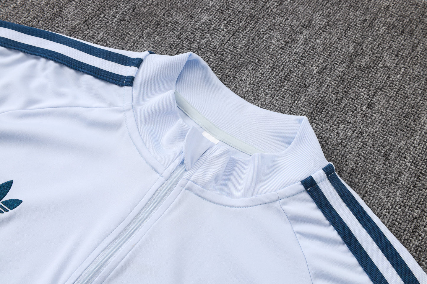 Italy 1/4 Zip Tracksuit Set - Classic White/Navy