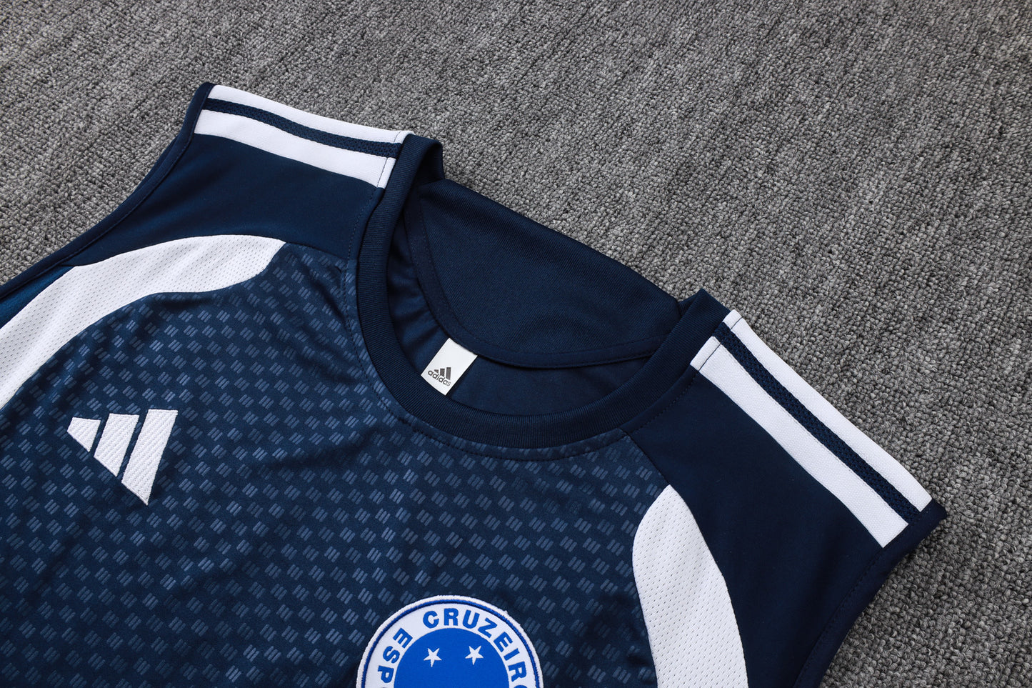 Cruzeiro Sleeveless Training Kit - Navy/Blue