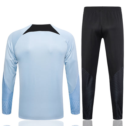 Inter Milan 1/4 Zip Tracksuit Set Ice/Black