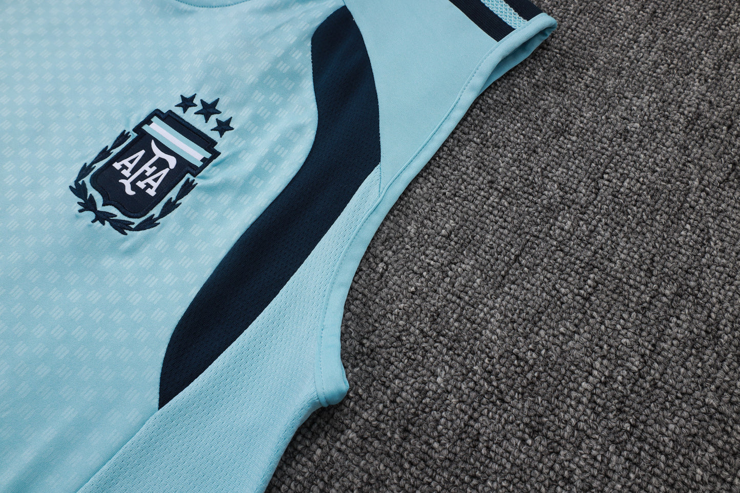 Argentina Sleeveless Training Kit - Light Blue/Navy