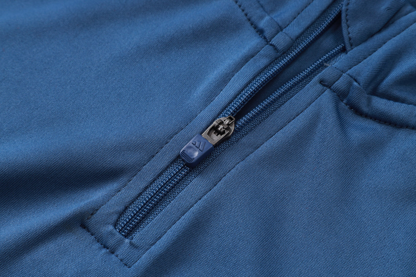 Bayern Munich 1/4 Zip Tracksuit Set - Steel Blue/Navy/Red