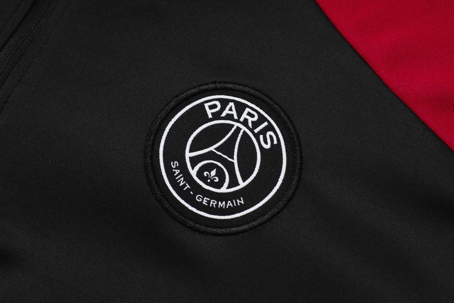 PSG 1/4 Zip Tracksuit Set Black/Red