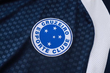 Cruzeiro Sleeveless Training Kit - Navy/Blue