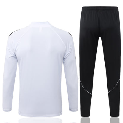 PSG 1/4 Zip Tracksuit Set - White/Black