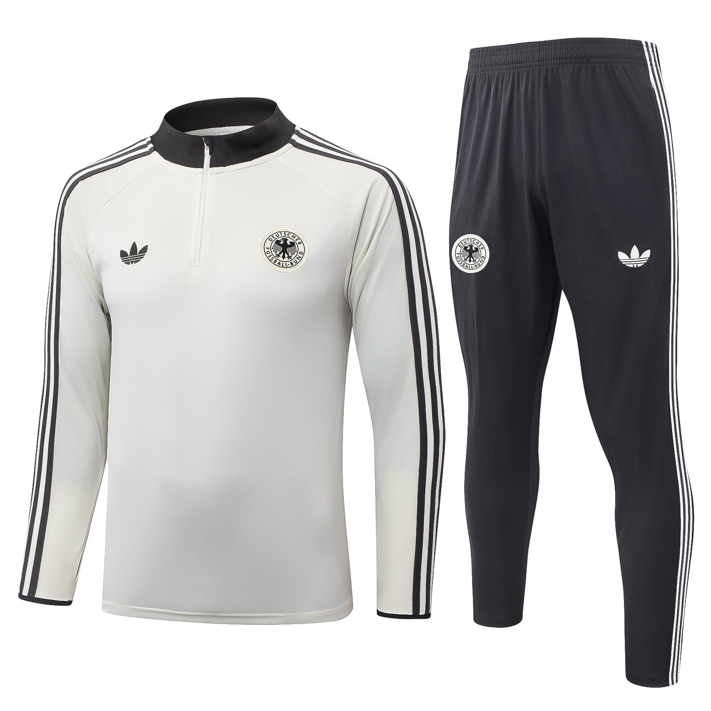 Germany 1/4 Zip Tracksuit Set - Classic White
