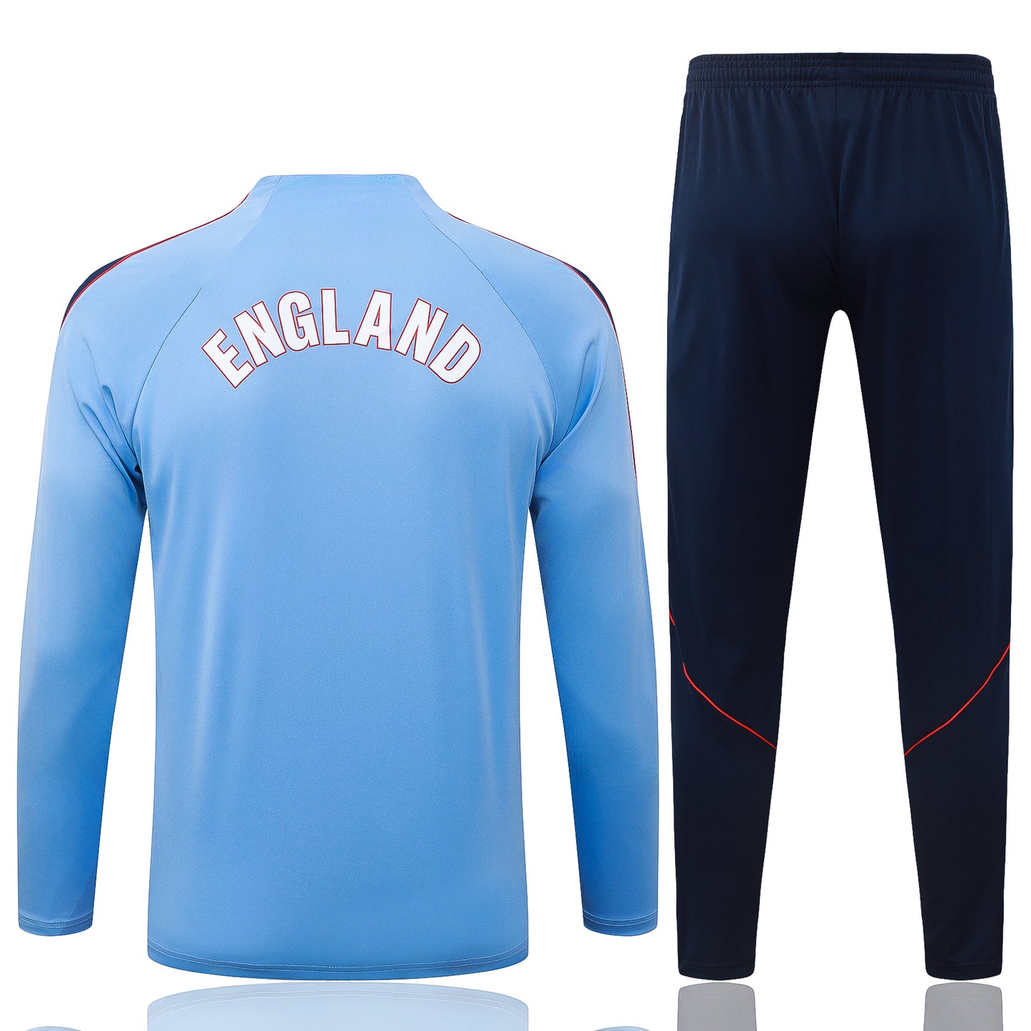 England 1/4 Zip Tracksuit Set - Light Blue/Navy