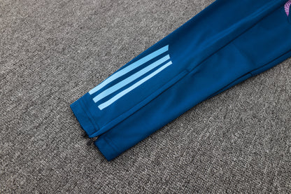 Argentina 1/4 Zip Tracksuit Set Electric-Blue/Purple/Saphire