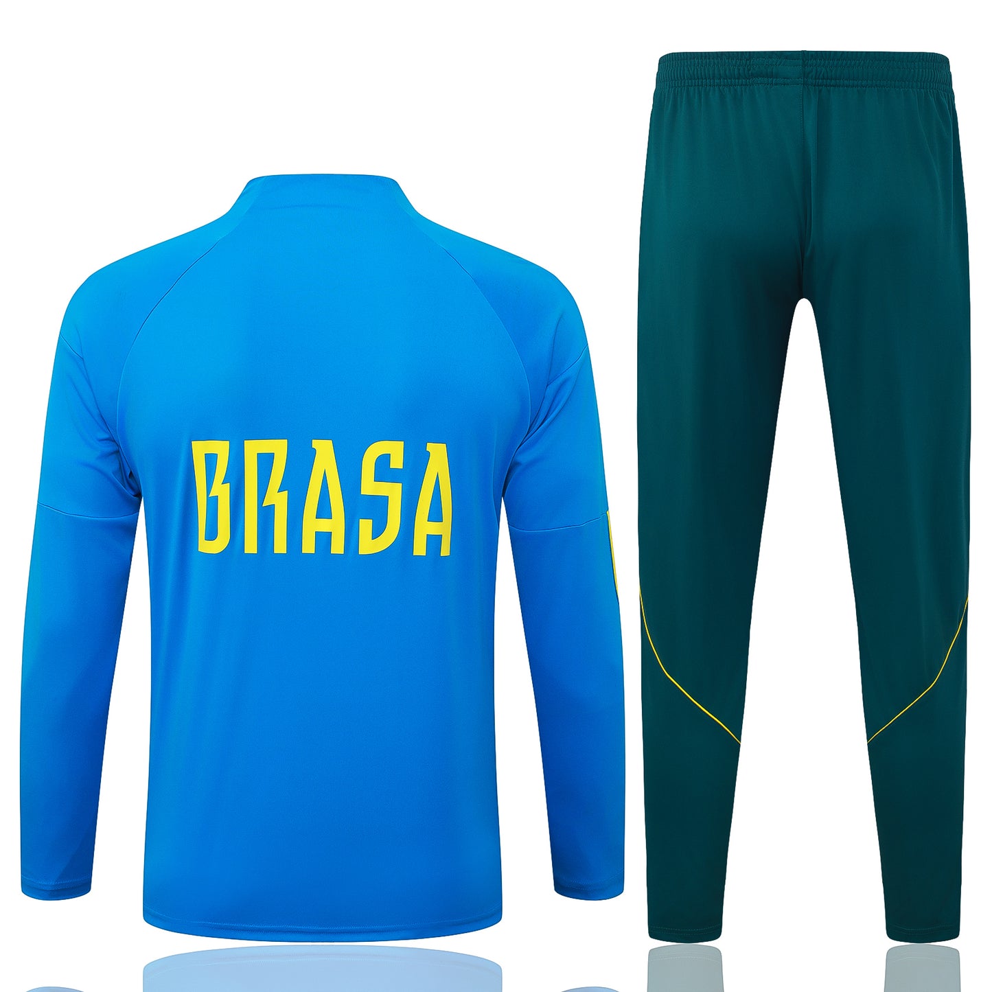 Brazil 1/4 Zip Tracksuit Set - Light Blue/Teal