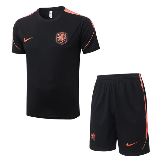 Netherlands Training Kit  - Black/Orange