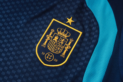 Spain Sleeveless Training Kit - Navy/Light Blue