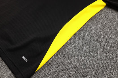 Borussia Dortmund 1/4 Zip Tracksuit Set Black/Yellow