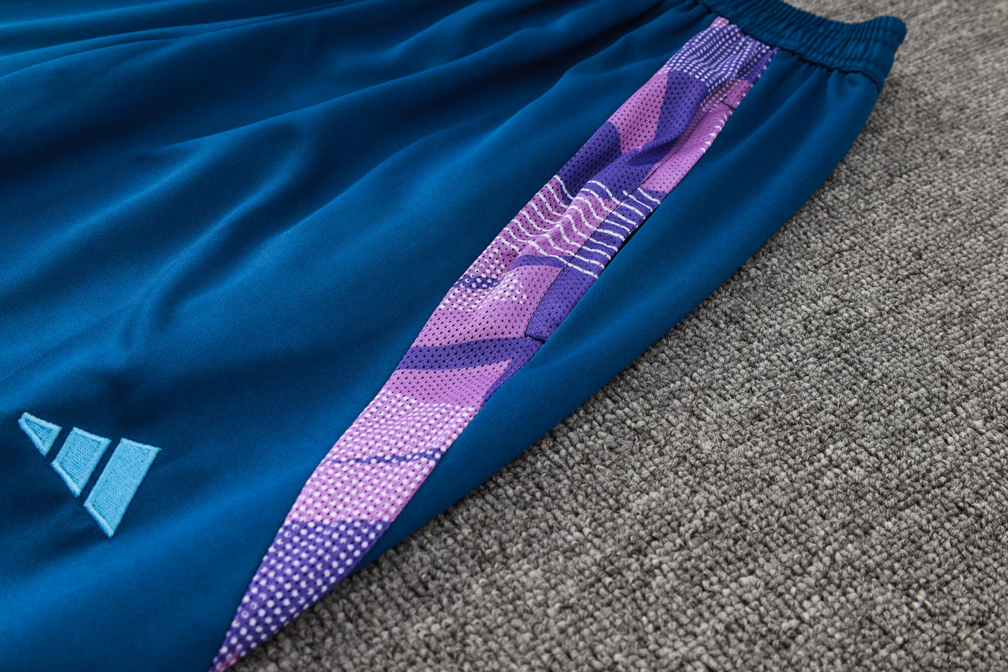 Argentina 1/4 Zip Tracksuit Set Electric-Blue/Purple/Saphire