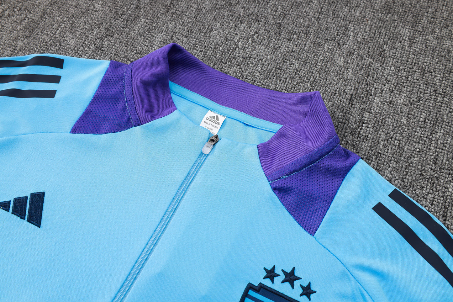 Argentina 1/4 Zip Tracksuit Set Electric-Blue/Purple/Saphire
