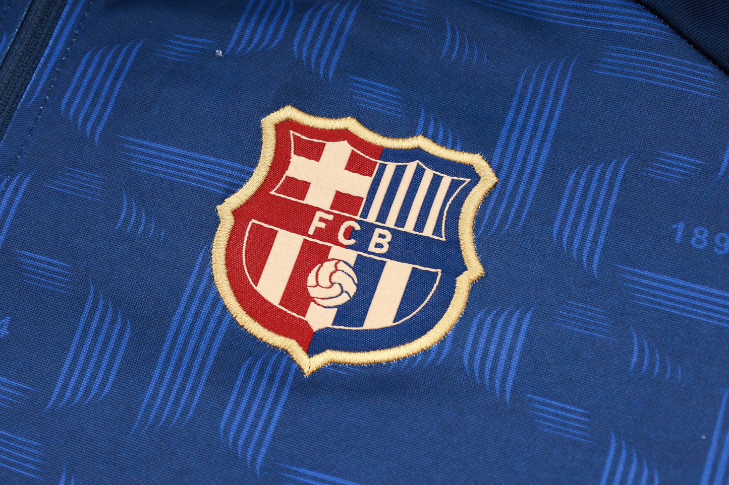 Barcelona 1/4 Zip Tracksuit Set Blue/Navy