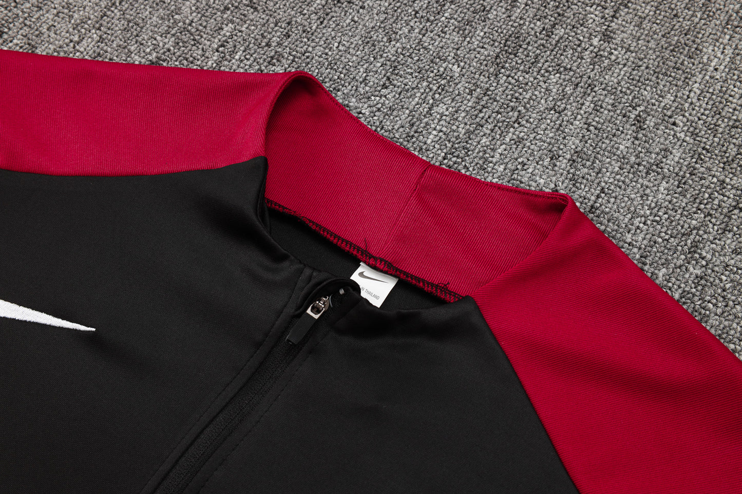 PSG 1/4 Zip Tracksuit Set Black/Red