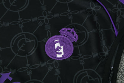 Real Madrid Sleeveless Training Kit - Black/Purple