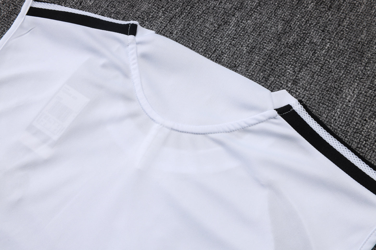 Real Madrid Sleeveless Training Kit - White/Black/Grey