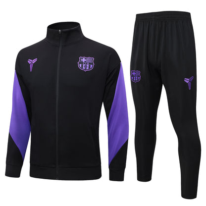 Barcelona x Kobe Full Zip Tracksuit Set Black/Purple