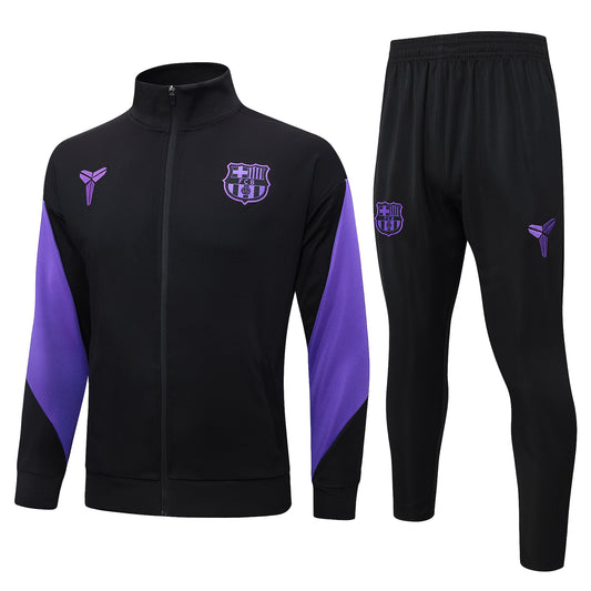 Barcelona x Kobe Full Zip Tracksuit Set Black/Purple