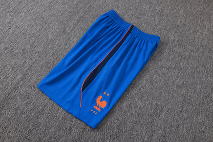 France Sleeveless Training Kit - Blue