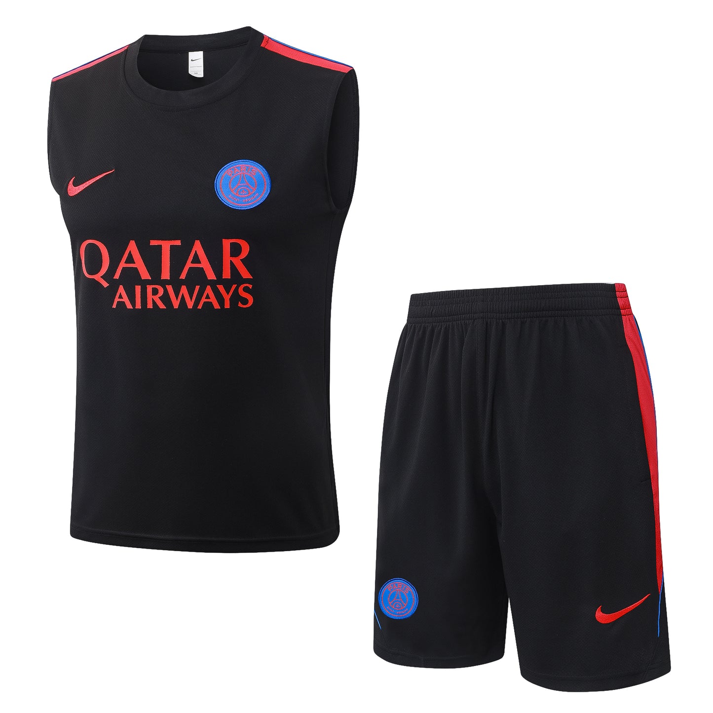PSG Sleeveless Training Kit - Black/Red