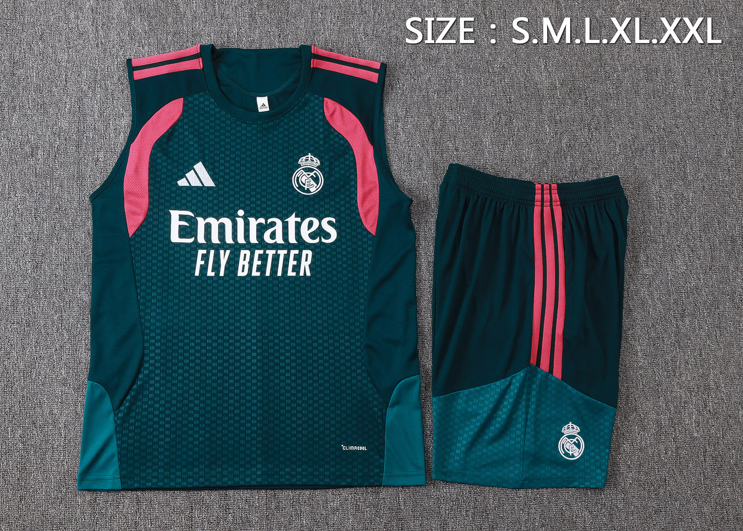 Real Madrid Sleeveless Training Kit - Away