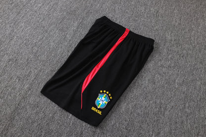 Brazil Sleeveless Training Kit - Black/Red Jordan