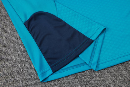 Spain Sleeveless Training Kit - Light Blue/Navy