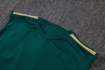 Italy Sleeveless Training Kit - Green/White