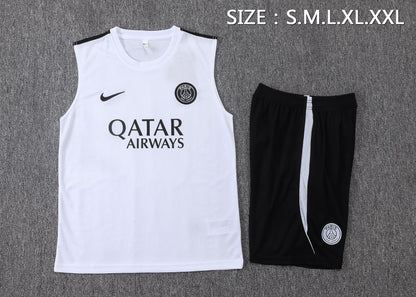 PSG Sleeveless Training Kit - White/Black