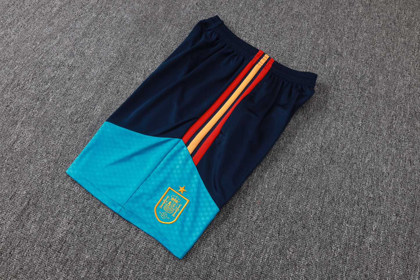 Spain Sleeveless Training Kit - Navy/Light Blue