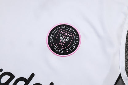 Inter Miami Sleeveless Training Kit - White/Grey/Black