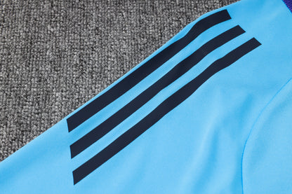 Argentina 1/4 Zip Tracksuit Set Electric-Blue/Purple/Saphire