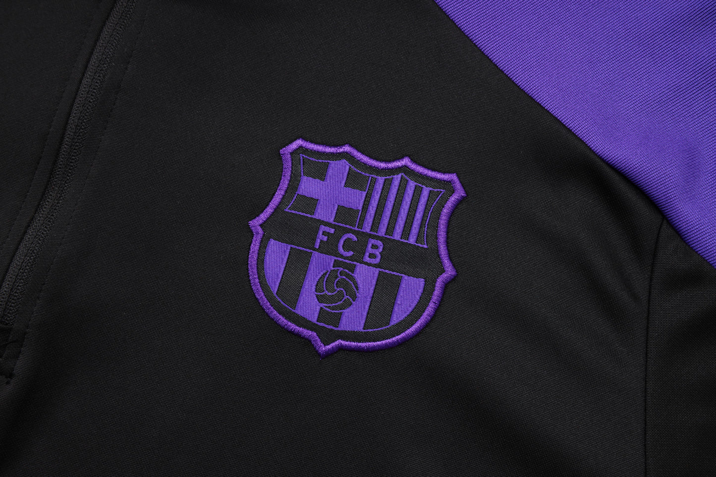 Barcelona x Kobe 1/4 Zip Tracksuit Set Black/Purple
