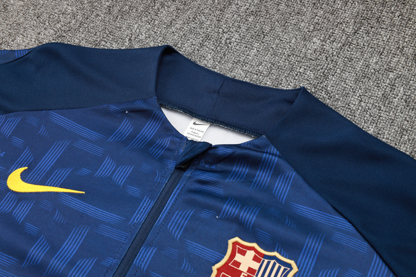Barcelona 1/4 Zip Tracksuit Set Blue/Navy