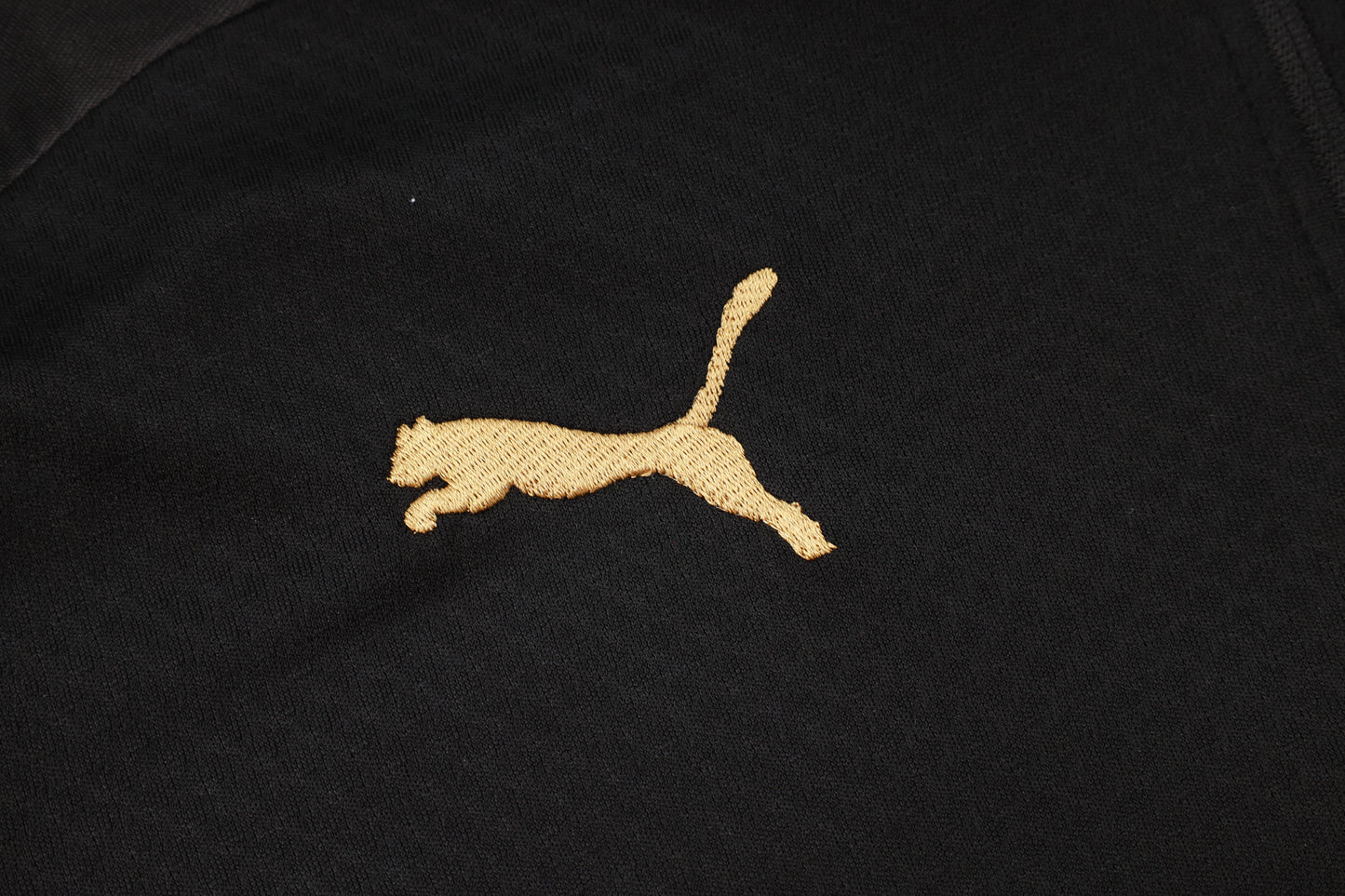 AC Milan 1/4 Zip Tracksuit Set Black/Red/Gold