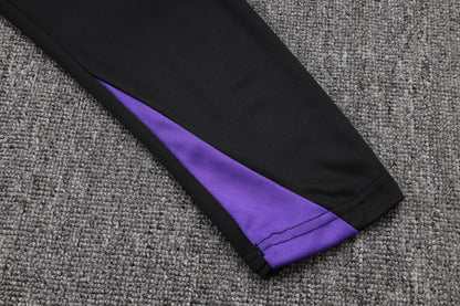 Barcelona x Kobe 1/4 Zip Tracksuit Set Black/Purple
