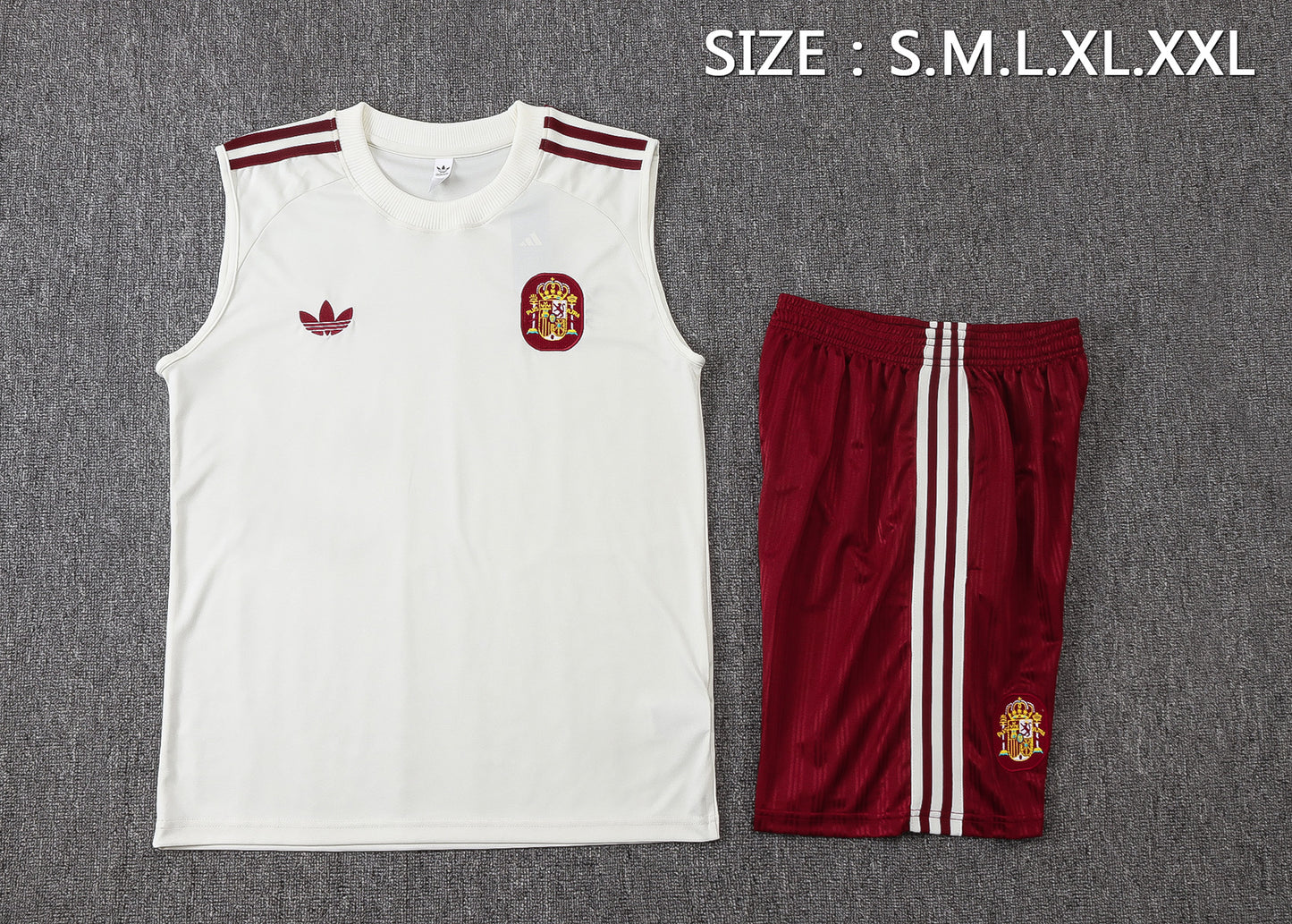 Spain Sleeveless Training Kit - Classic Away