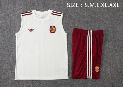 Spain Sleeveless Training Kit - Classic Away