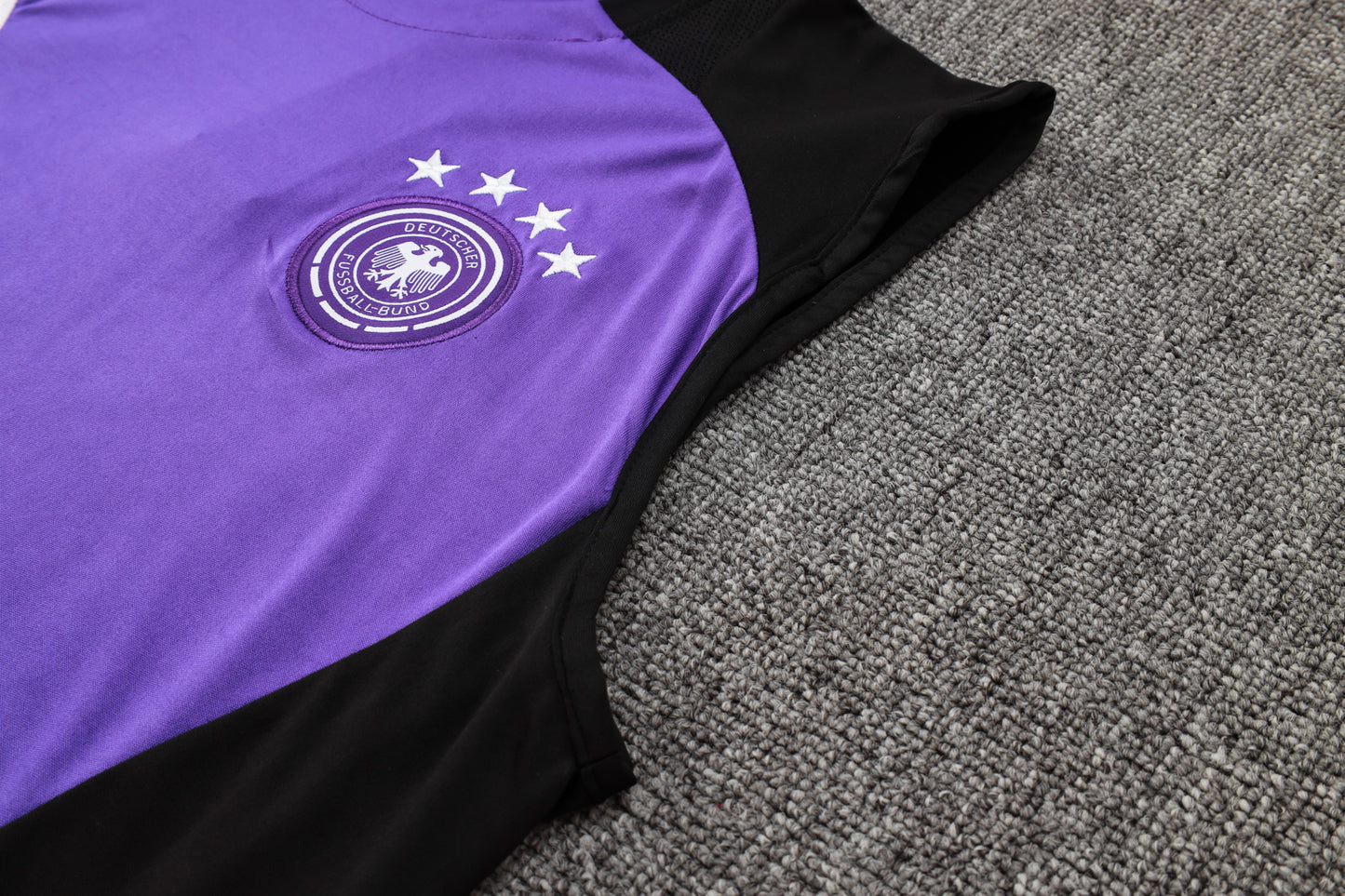 Germany Sleeveless Training Kit - Purple/Violet/Black