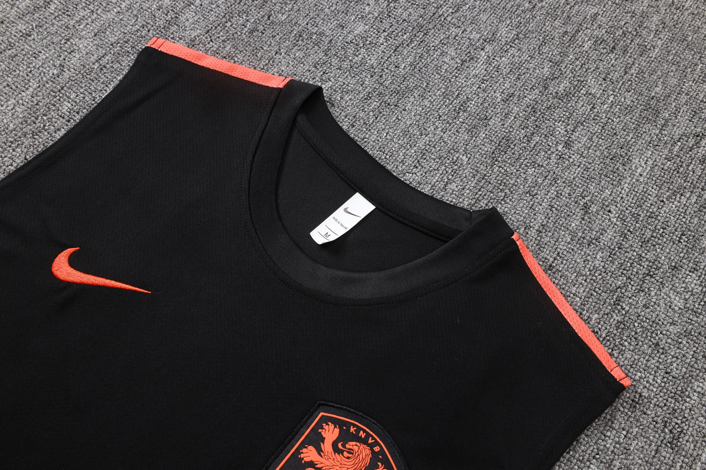 Netherlands Sleeveless Training Kit - Black